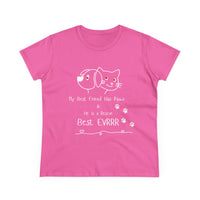 Load image into Gallery viewer, Paws Women&#39;s Tee for Animal Rescue, Enthusiasts, Pet Lover&#39;s Tee, Best Pet Parent Women&#39;s Tee, Cute Animal Lover Gift, Dog Mom Shirt, Cat Lover Apparel, Pet Adoption Awareness
