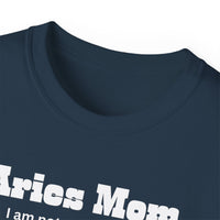 Load image into Gallery viewer, Aries Mom T-Shirt — I am not competitive I am just Right. Birthday Gift for Aries Mothers