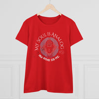 Load image into Gallery viewer, Women&#39;s Tee - My Soul is Analog, My Mind is AI, Trendy New Age Techno Spiritual Shirt
