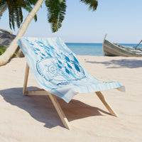 Load image into Gallery viewer, Ocean Waves Beach Towel with Marine Design - Perfect for Summer Fun and Relaxation

