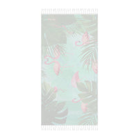 Load image into Gallery viewer, Boho Flamingo Beach Towel - Tropical Summer Vibes
