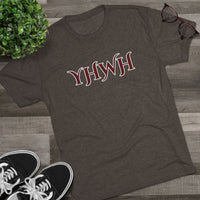 Load image into Gallery viewer, Christian Faith Tri-Blend Tee - YHWY Universe Breath Spiritual Tshirt
