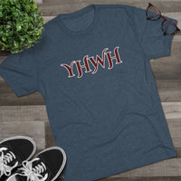 Load image into Gallery viewer, Christian Faith Tri-Blend Tee - YHWY Universe Breath Spiritual Tshirt
