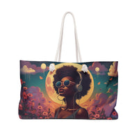 Load image into Gallery viewer, Weekender Bag - Retro Beach Music Festival Vibe
