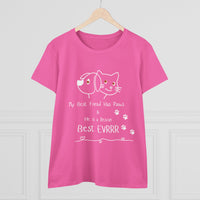 Load image into Gallery viewer, Paws Women&#39;s Tee for Animal Rescue, Enthusiasts, Pet Lover&#39;s Tee, Best Pet Parent Women&#39;s Tee, Cute Animal Lover Gift, Dog Mom Shirt, Cat Lover Apparel, Pet Adoption Awareness
