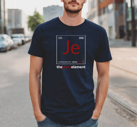 Load image into Gallery viewer, Christian Faith Unisex T-shirt - Jesus Element Periodic Table Style
