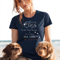 Load image into Gallery viewer, Pet Lover&#39;s Tee,Best Pet Parent Women&#39;s Tee, Animal Rescue, Cute Animal Lover Gift, Dog Mom Shirt, Cat Lover Apparel, Pet Adoption Awareness Top
