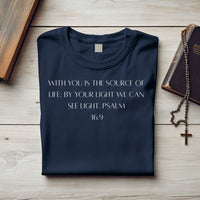 Load image into Gallery viewer, Christian Faith T-Shirt with Bible Quote - Religious Streetwear

