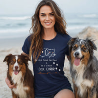 Load image into Gallery viewer, Paws Women&#39;s Tee for Animal Rescue, Enthusiasts, Pet Lover&#39;s Tee, Best Pet Parent Women&#39;s Tee, Cute Animal Lover Gift, Dog Mom Shirt, Cat Lover Apparel, Pet Adoption Awareness
