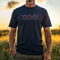 Load image into Gallery viewer, Christian Faith Tri-Blend Tee - YHWY Universe Breath Spiritual Tshirt
